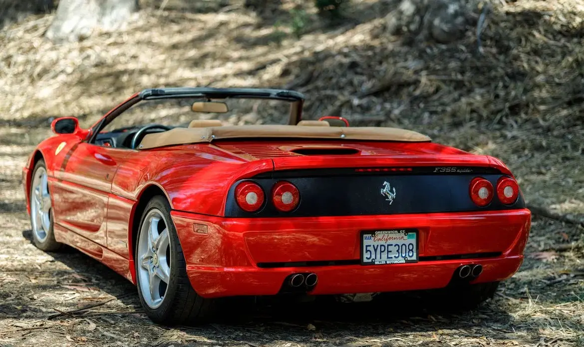 Red 1998 Ferrari F355 Spider for sale at Fantasy Junction in Emeryville, California
